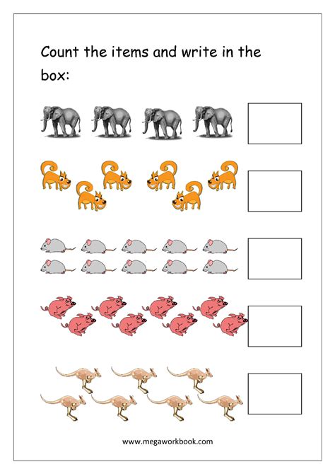 FREE Number & Counting Worksheets PDF .